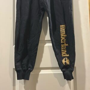 Timberland men’s drawstring Sweatpants Joggers Logo Graphic pockets size M black